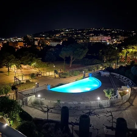 T2 Bord De & Piscine - Vue Parc Exflora 公寓 昂蒂布