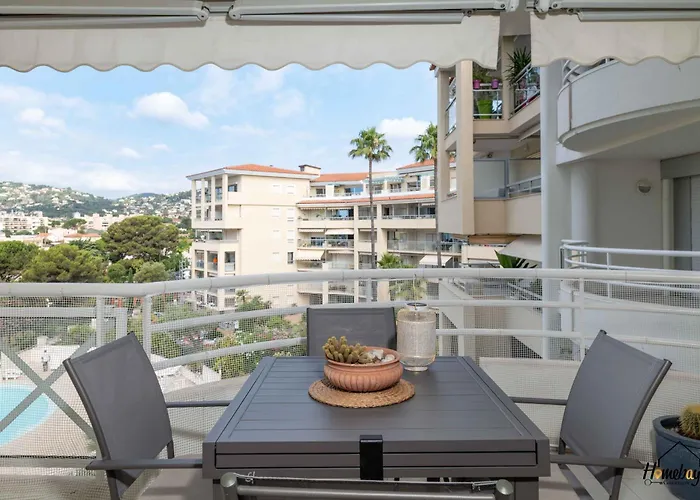 Apartment T2 Bord De Mer & Piscine - Vue Parc Exflora Antibes
